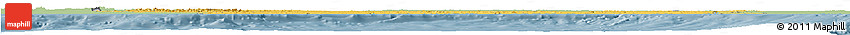 Savanna Style Horizon Map of Cote D'Ivoire, single color outside