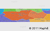 Political Shades Panoramic Map of Issia