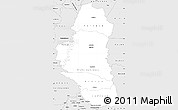 Silver Style Simple Map of Katiola