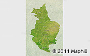 Satellite 3D Map of Korhogo, lighten