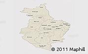Shaded Relief Panoramic Map of Korhogo, cropped outside