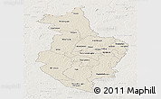 Shaded Relief Panoramic Map of Korhogo, lighten