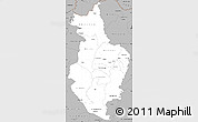 Gray Simple Map of Korhogo