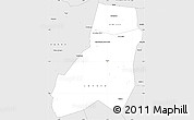 Silver Style Simple Map of Lakota