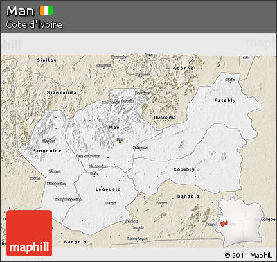 Classic Style 3D Map of Man