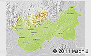 Physical 3D Map of Man, lighten, desaturated