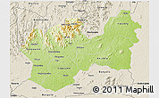 Physical 3D Map of Man, shaded relief outside