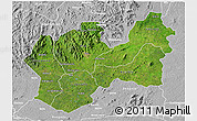 Satellite 3D Map of Man, lighten, desaturated