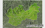 Satellite 3D Map of Man, semi-desaturated
