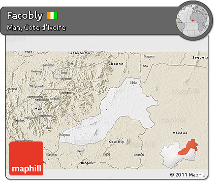 Classic Style 3D Map of Facobly