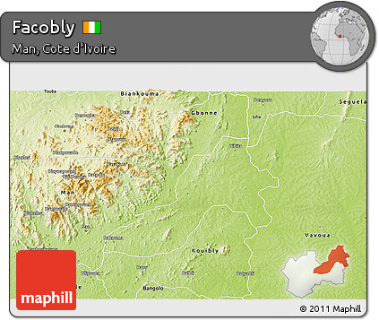 Physical 3D Map of Facobly