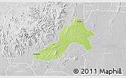 Physical 3D Map of Facobly, lighten, desaturated
