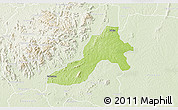 Physical 3D Map of Facobly, lighten