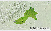 Satellite 3D Map of Facobly, lighten