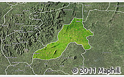 Satellite 3D Map of Facobly, semi-desaturated