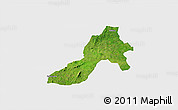 Satellite 3D Map of Facobly, single color outside