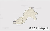 Shaded Relief 3D Map of Facobly, cropped outside