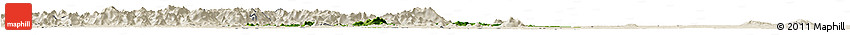 Satellite Horizon Map of Facobly, shaded relief outside