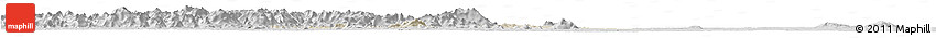 Shaded Relief Horizon Map of Facobly, desaturated