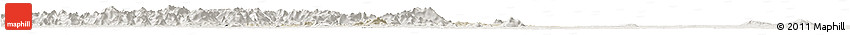 Shaded Relief Horizon Map of Facobly, lighten