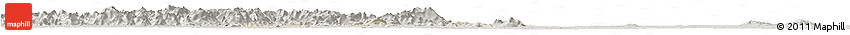 Shaded Relief Horizon Map of Facobly, semi-desaturated