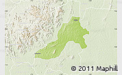 Physical Map of Facobly, lighten