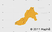 Political Map of Facobly, single color outside