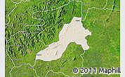 Shaded Relief Map of Facobly, satellite outside
