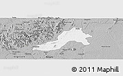 Gray Panoramic Map of Facobly