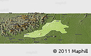 Physical Panoramic Map of Facobly, darken