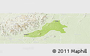 Physical Panoramic Map of Facobly, lighten
