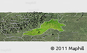 Satellite Panoramic Map of Facobly, semi-desaturated