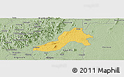 Savanna Style Panoramic Map of Facobly