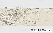 Shaded Relief Panoramic Map of Facobly