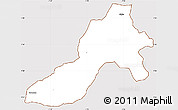 Classic Style Simple Map of Facobly, cropped outside