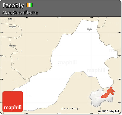 Classic Style Simple Map of Facobly
