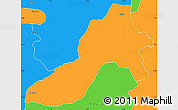 Political Simple Map of Facobly