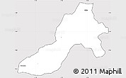Silver Style Simple Map of Facobly, cropped outside