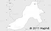 Silver Style Simple Map of Facobly