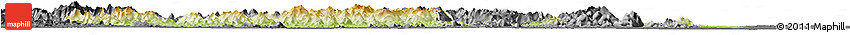 Physical Horizon Map of Man, darken, desaturated