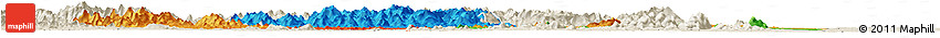 Political Horizon Map of Man, shaded relief outside
