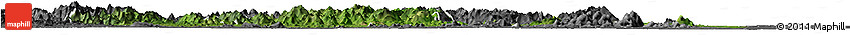 Satellite Horizon Map of Man, desaturated
