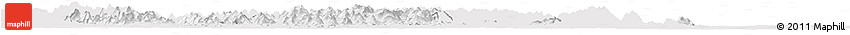 Silver Style Horizon Map of Man, single color outside