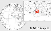 Blank Location Map of Man