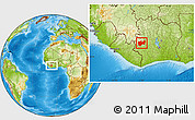 Physical Location Map of Man