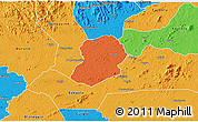 Political 3D Map of Logouale