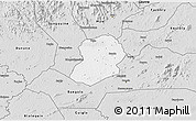 Silver Style 3D Map of Logouale