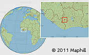 Savanna Style Location Map of Logouale