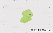 Physical Map of Logouale, cropped outside
