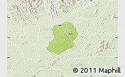 Physical Map of Logouale, lighten
